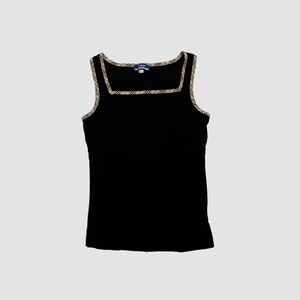 Burberry Blue Label Basic Black Tank Top